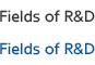 Fields of R&D 