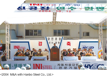 <2004  M&A with Hanbo Steel Co., Ltd.>