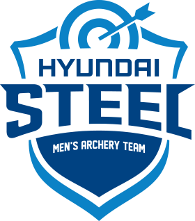 HYUNDAI STEEL MAN's ARCHERY TEAM 로고
